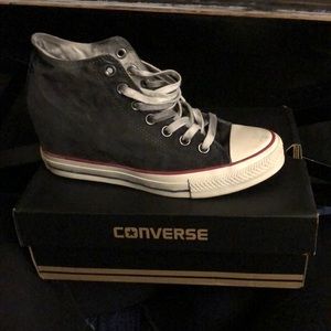 Size 9 wedge converse vintage black